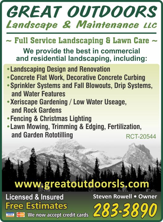 Landscaping Excavation Lawn Service, Great Outdoors Landscaping Tree Service